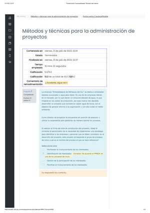 Examen S3 Métodos Y Técnicas Para La Administración De Proyectos ...