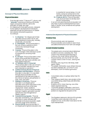 PE 10 Activities for written output - Objectives: Identify healthy and ...