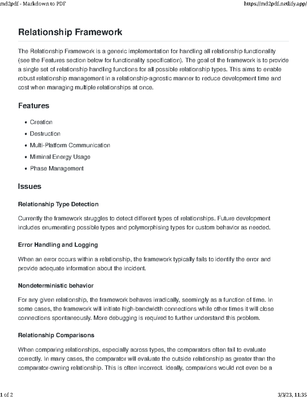 Relationship framework md - Relationship Framework The Relationship ...