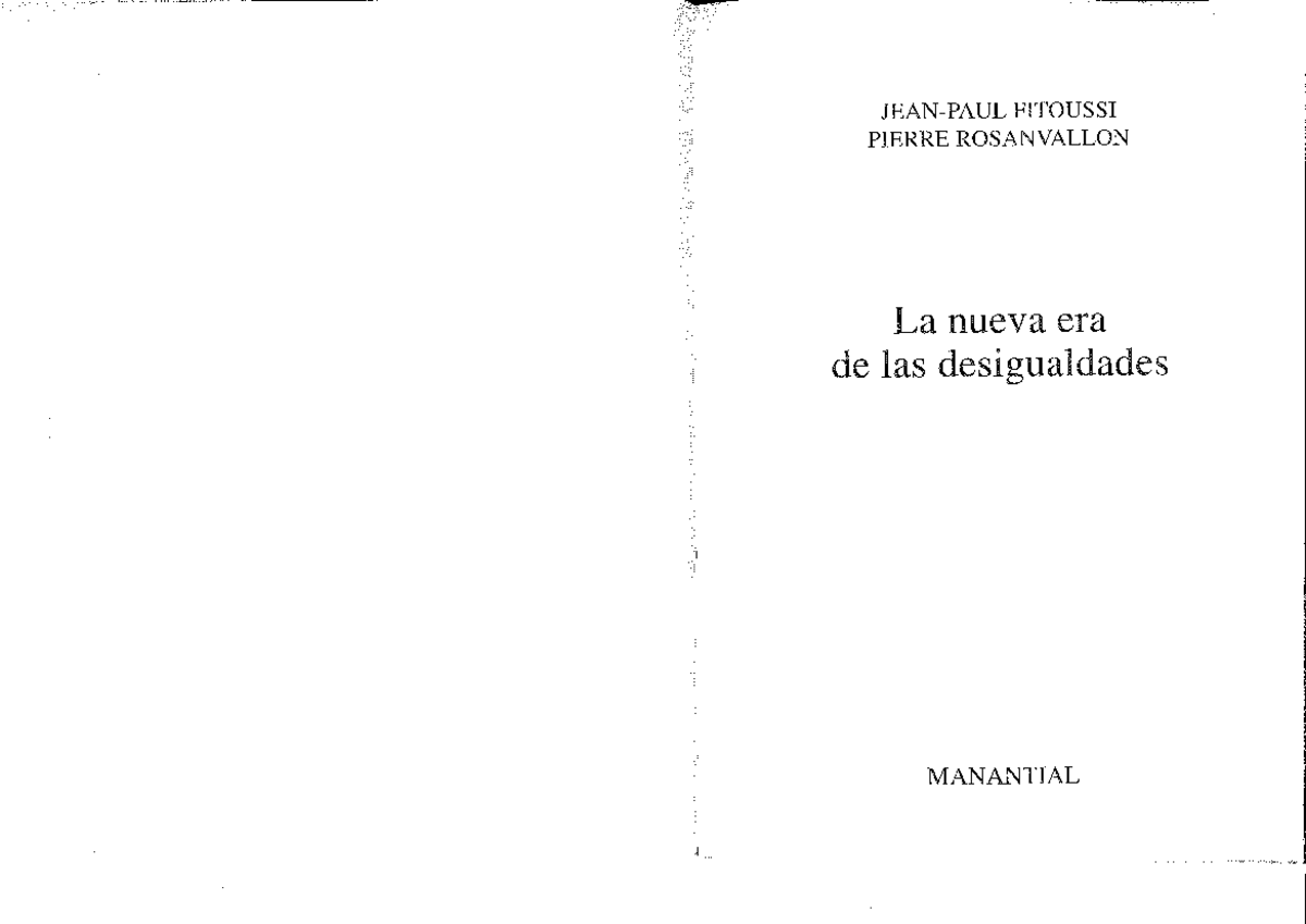 03c- Pierre Rosanvallon - La nueva era de las desigualdades