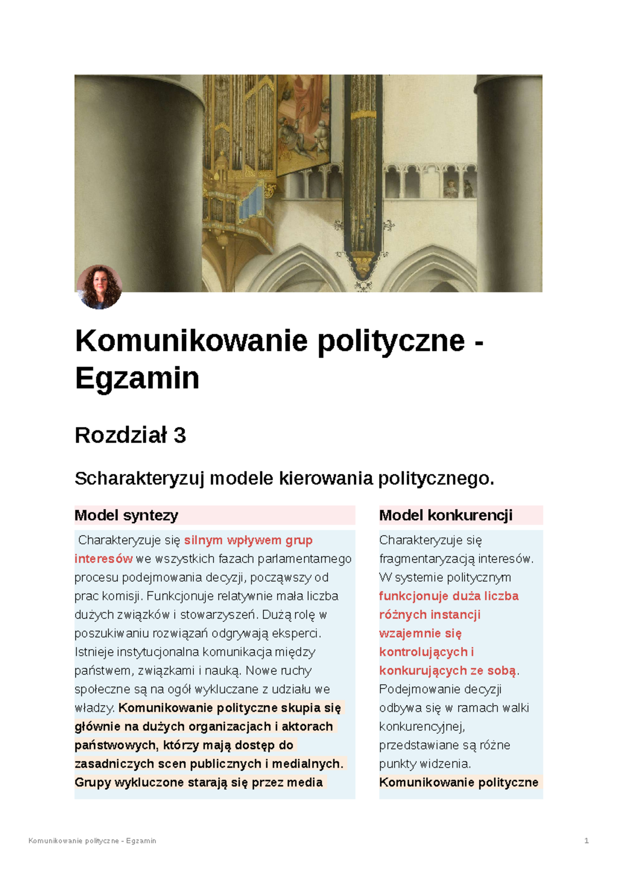Komunikowanie polityczne - Egzamin - Komunikowanie polityczne - Egzamin