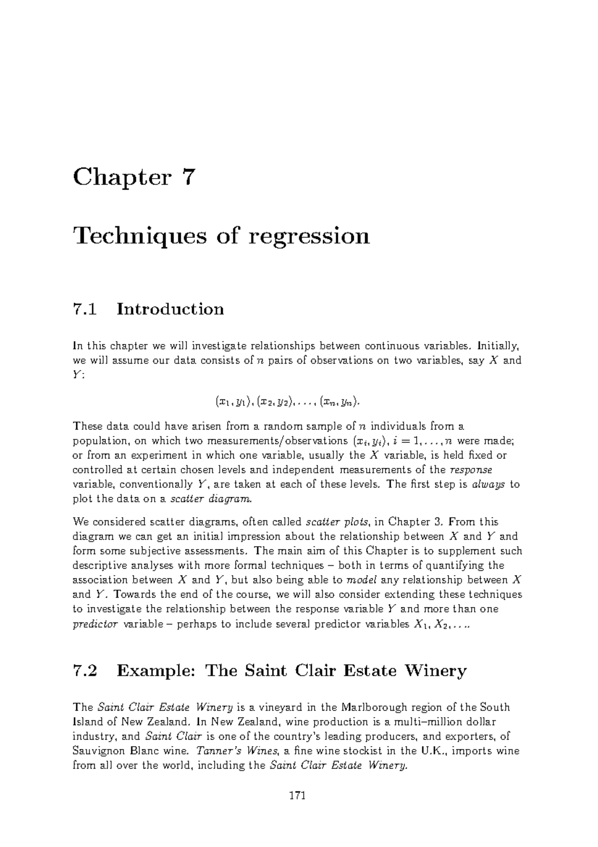 ACC1012 2017-2018 Lecture Notes - Chapter 7 Techniques of regression ...