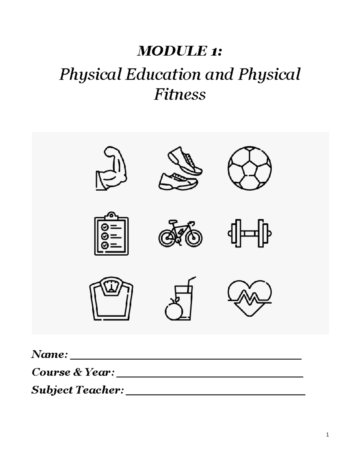 Module 1 PE Physical Fitness - MODULE 1: Physical Education And ...