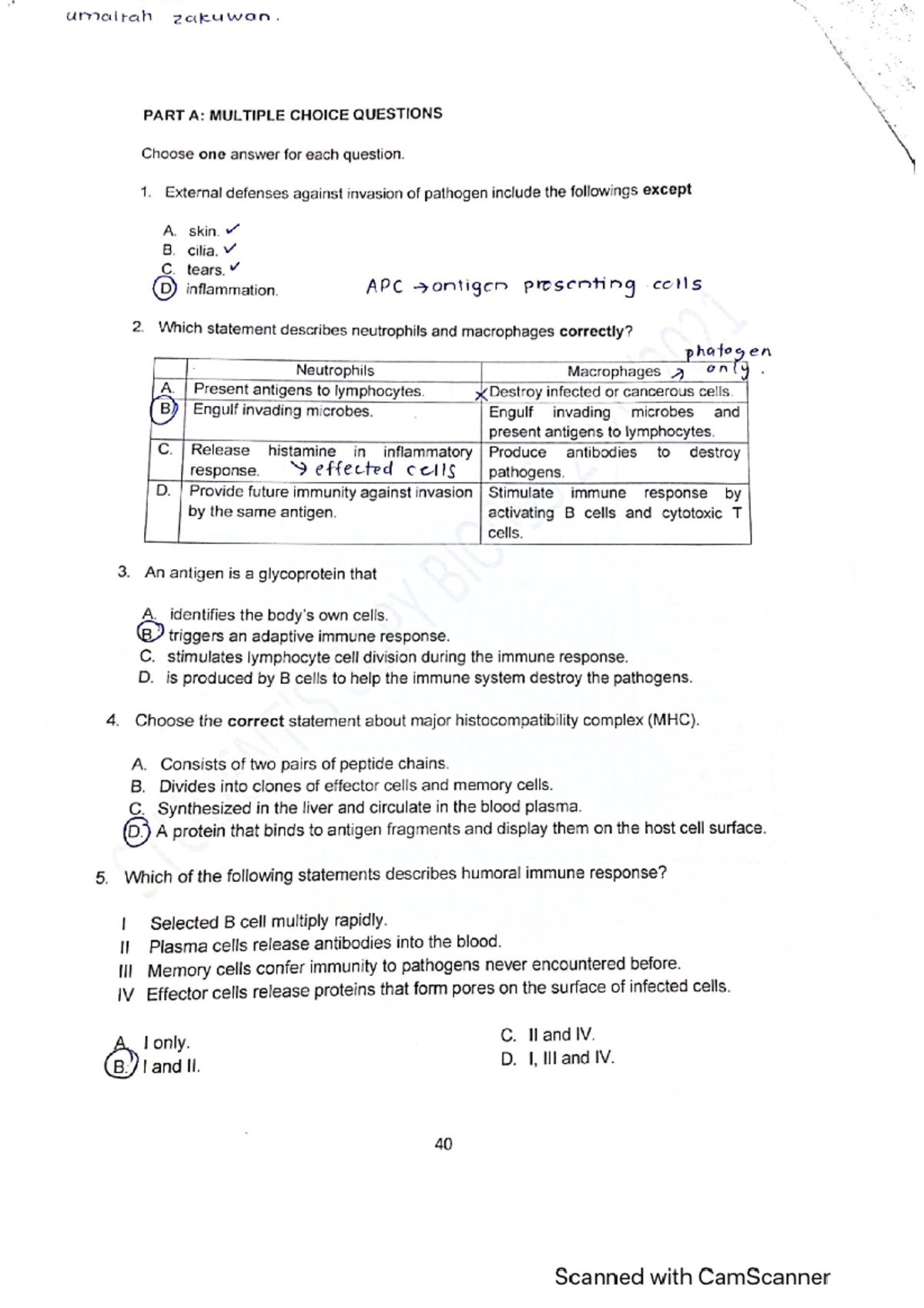 TUTO 7 BIO - Some answer for the tutorial questions - Foundation ...