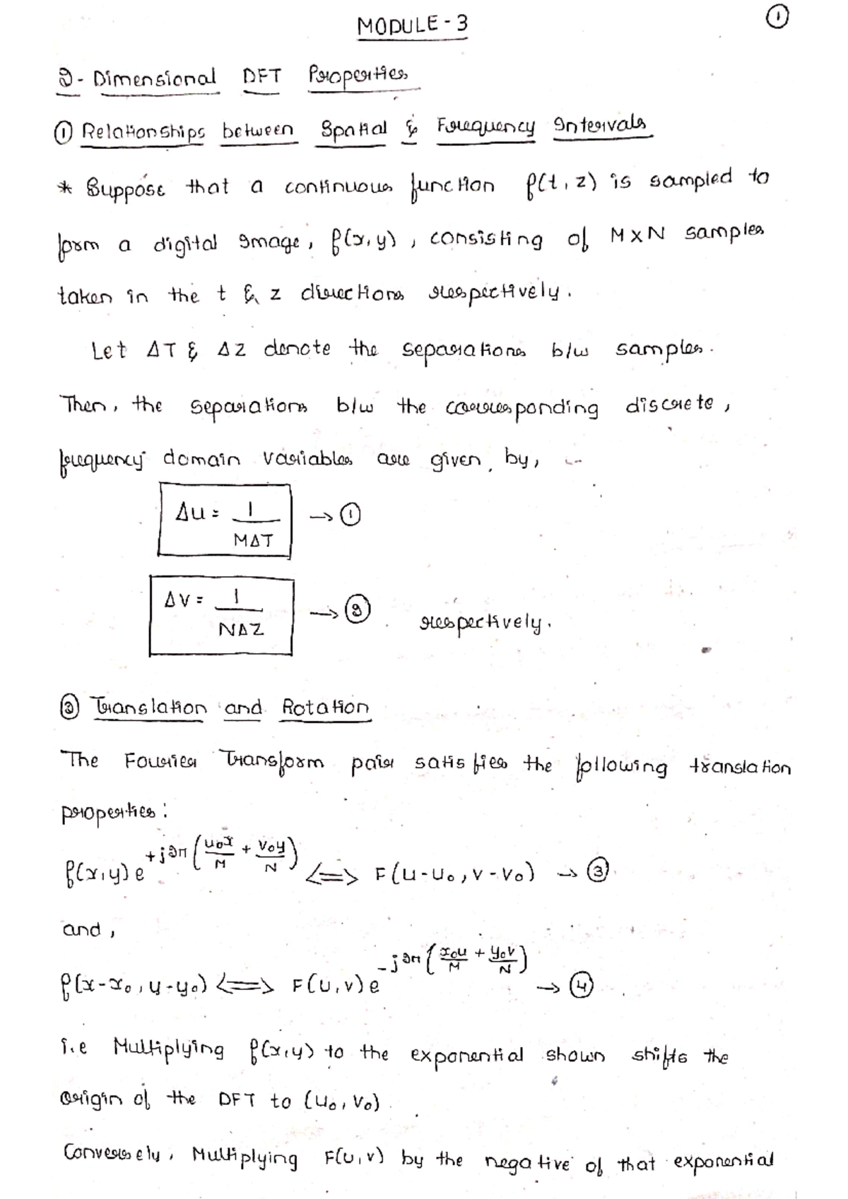 Module 3 Properties 2d dft - DIP - Studocu