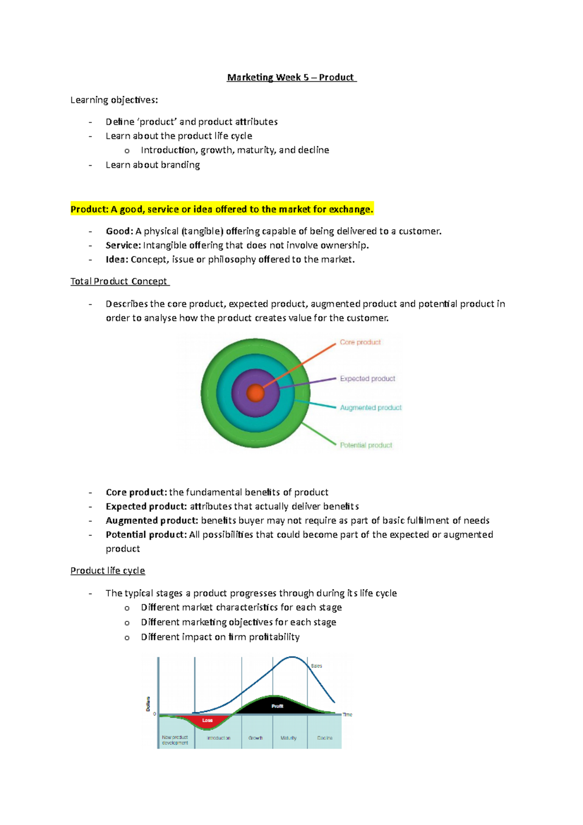 Marketing Week 5 - Lecture Notes for the week - Markeing Week 5 ...