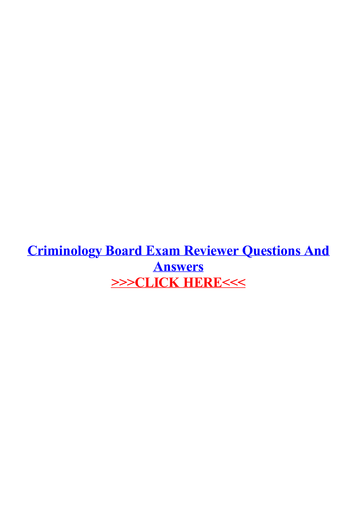 thesis about criminology board exam