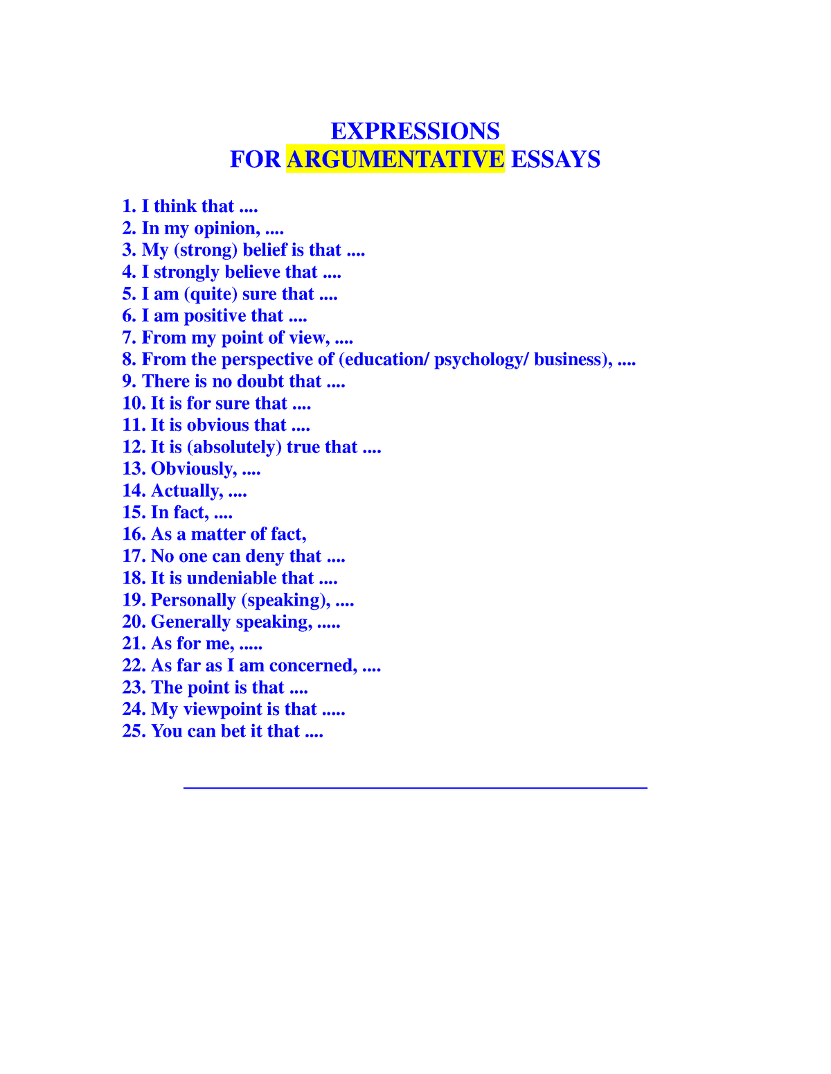 expressions for essays proficiency pdf