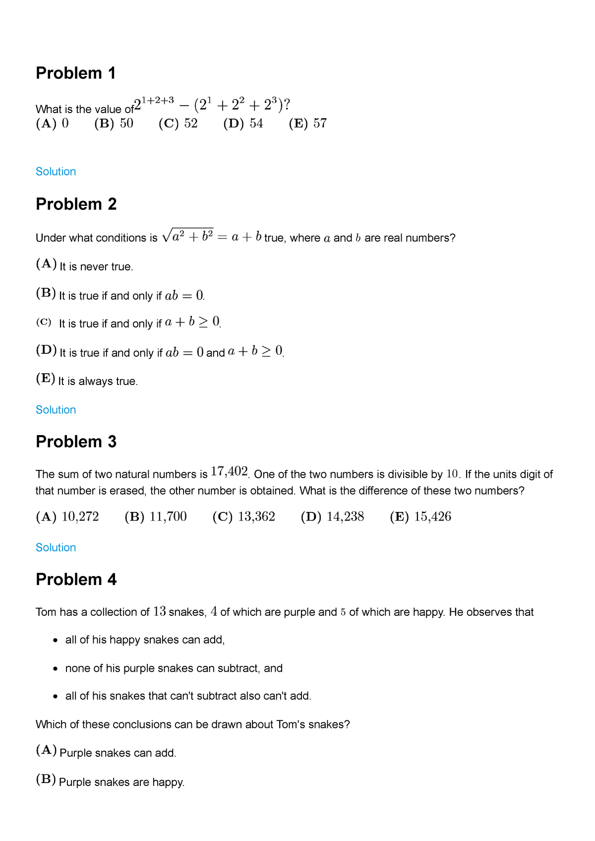 2021 AMC 12A Problems CAS MA120 A1 BU Studocu