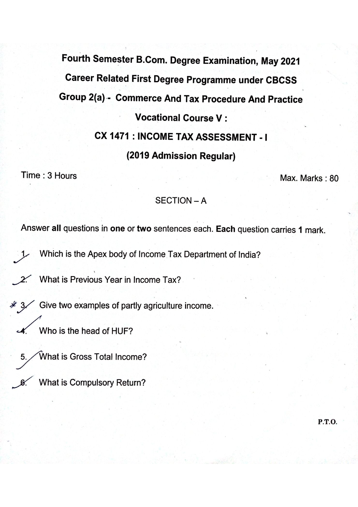 Income Tax Assessment 1 Income Tax Law Practice II Studocu