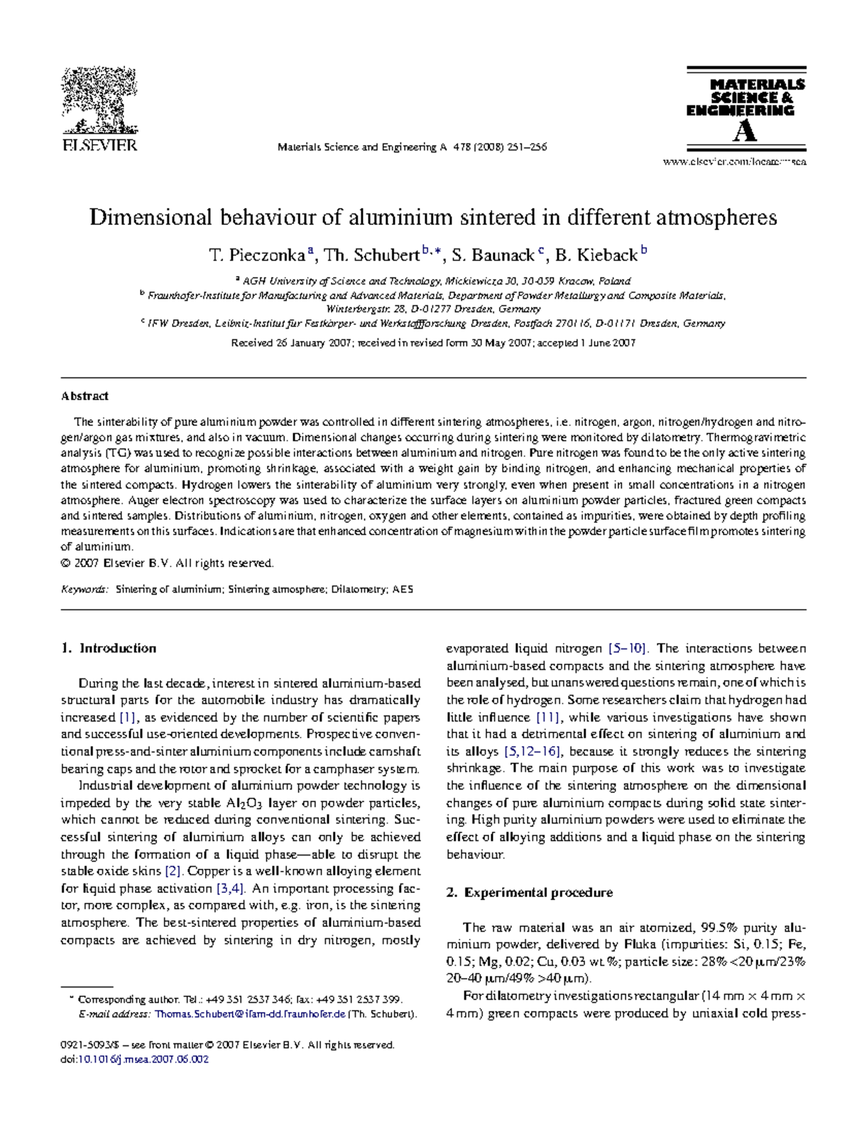 1s2material and manufacturing paper journal Materials Science and