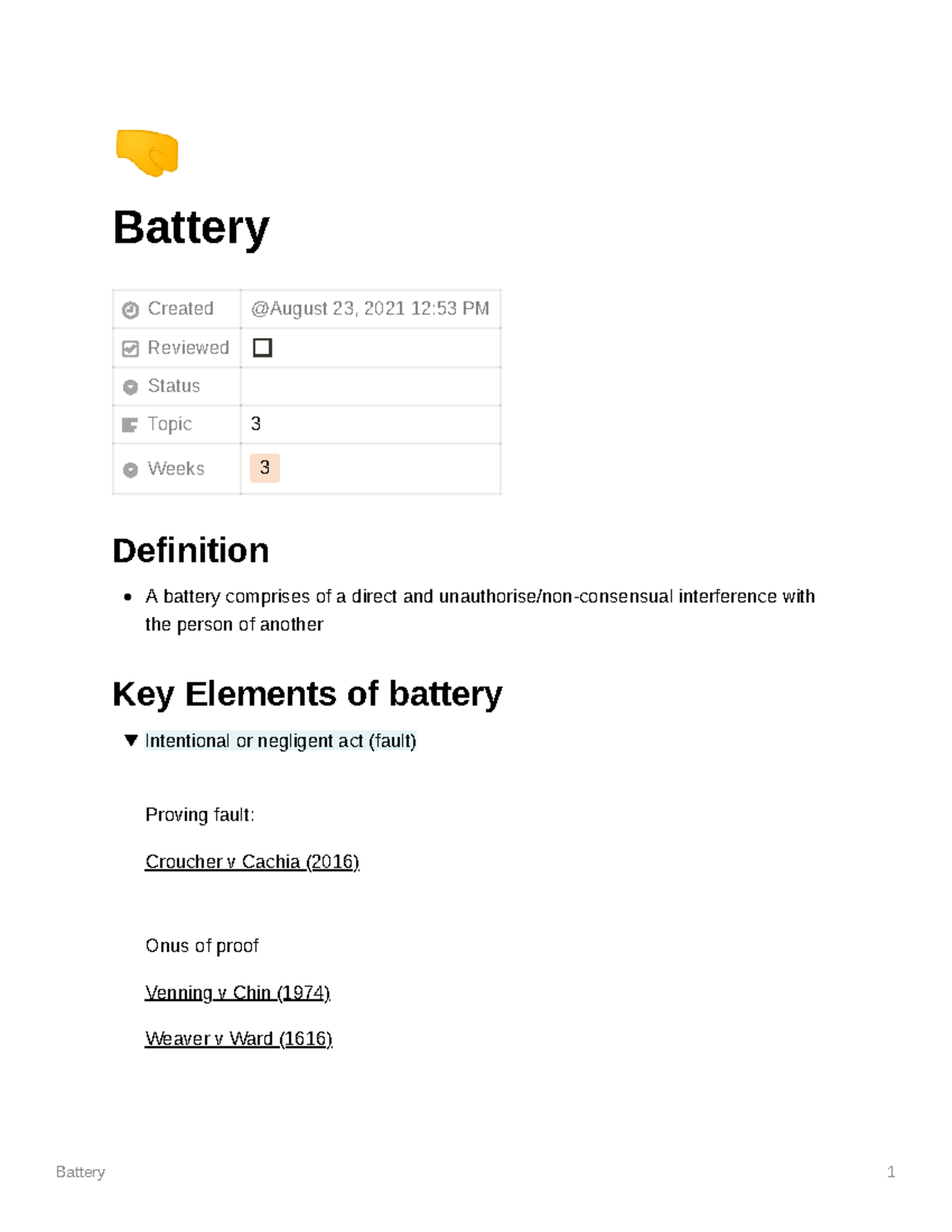 Battery - Studocu