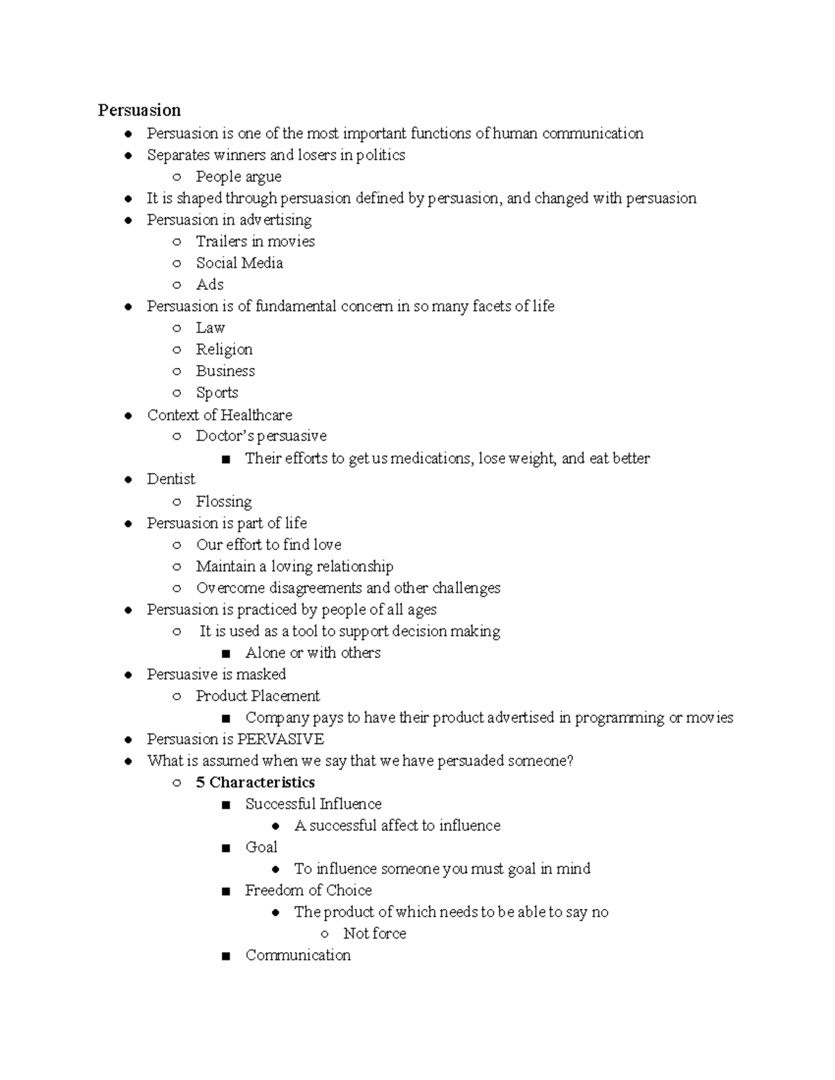 Persuasion - Thinking Theoretically About Persuasion Theory A system of ...