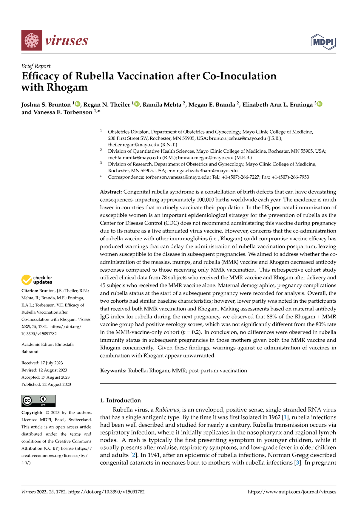 Efficacy Of Rubella Vaccination After Co Inoculati Citation Brunton   Thumb 1200 1697 