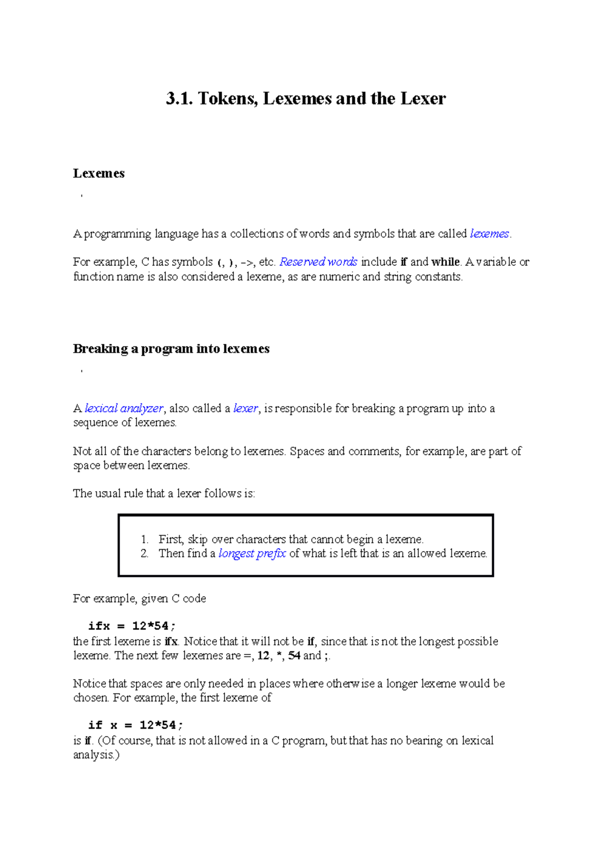 3-1-tokens-lexemes-and-the-lexer-3-tokens-lexemes-and-the-lexer