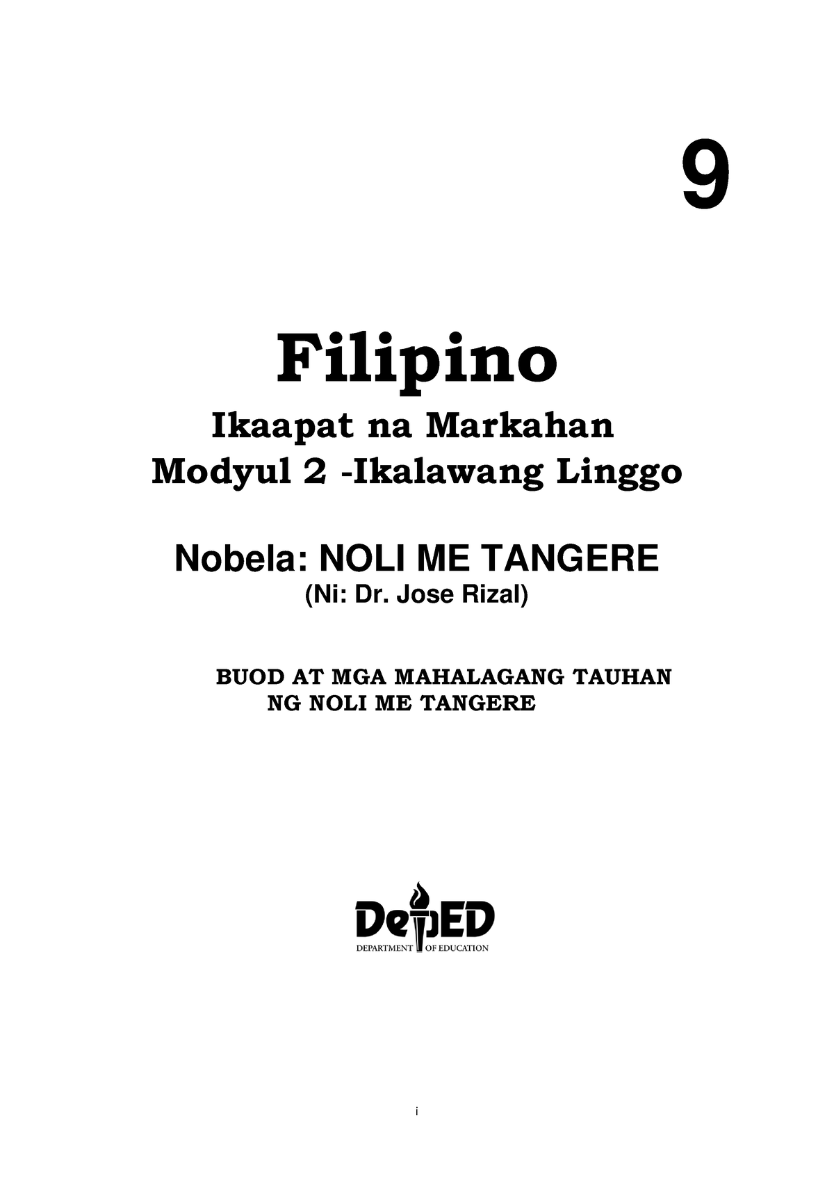 Filipino 9 L2M2 Q4 1 - I 9 Filipino Ikaapat Na Markahan Modyul 2 ...