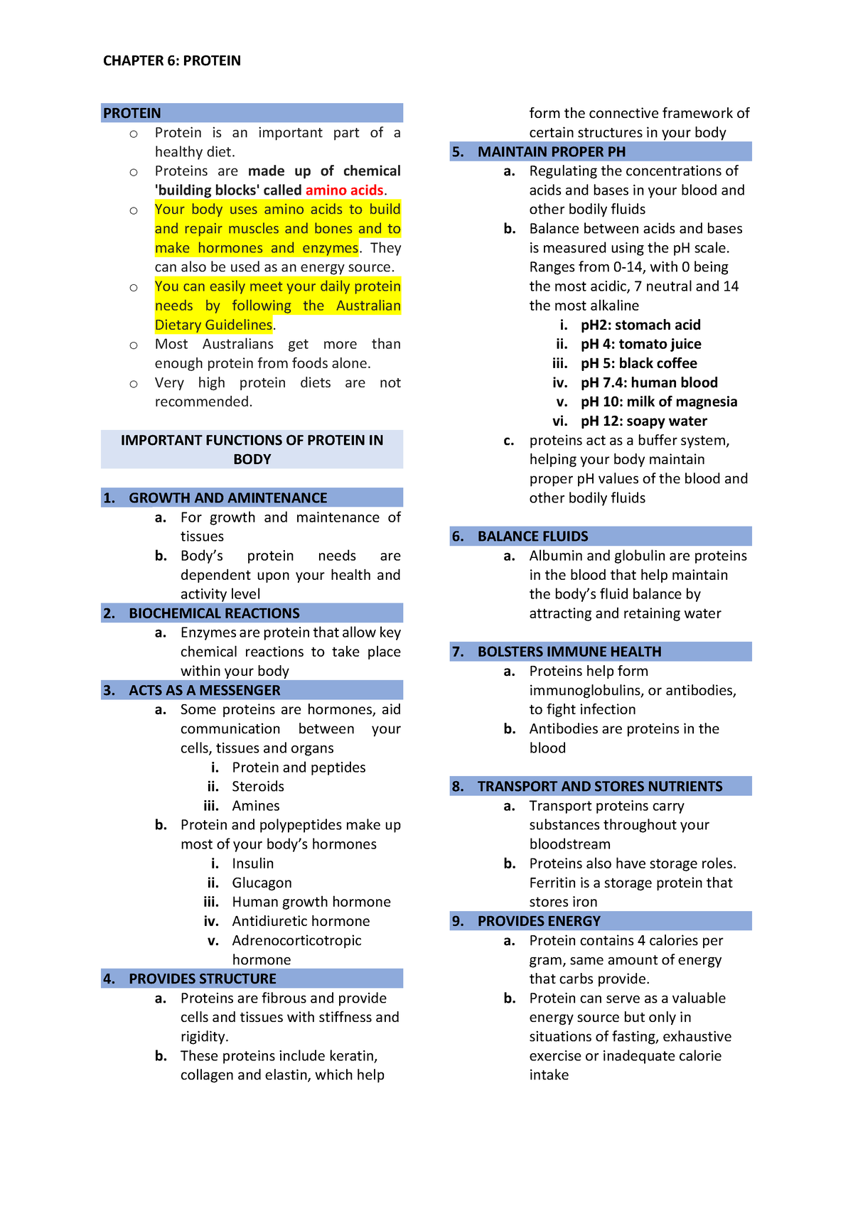 ch 6 case study protein adequacy