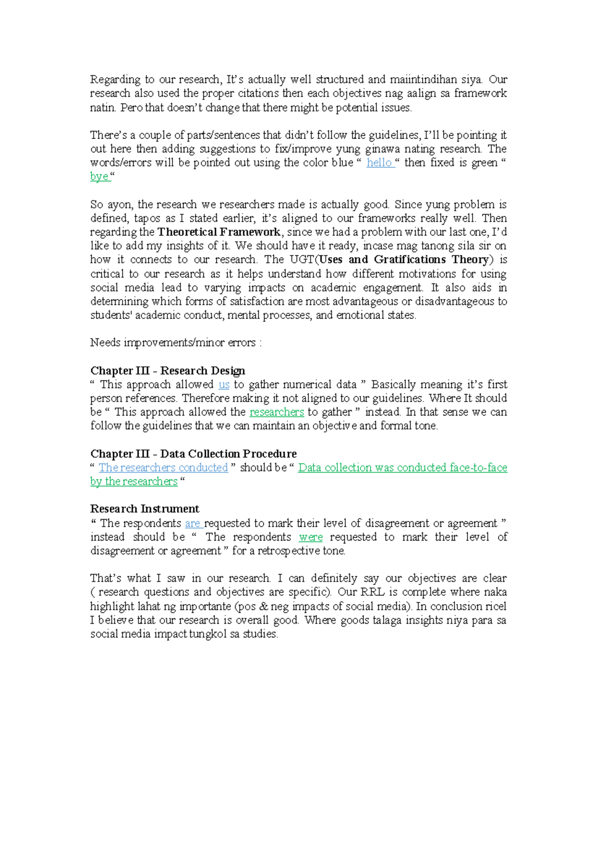 Confidence 2 suggestions and guidelines - Regarding to our research, It ...