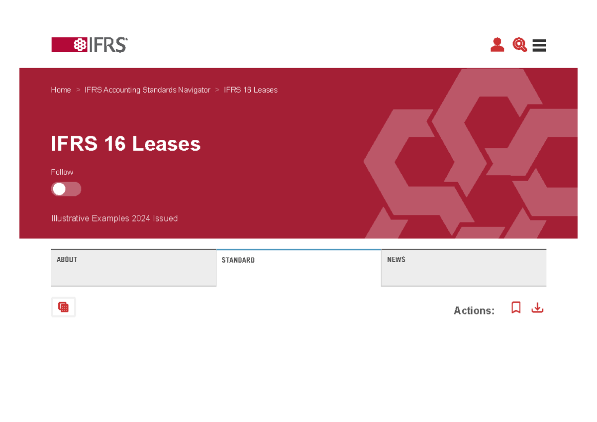 IFRS 16 Leases Examples - ABOUT STANDARD NEWS Home IFRS Accounting ...