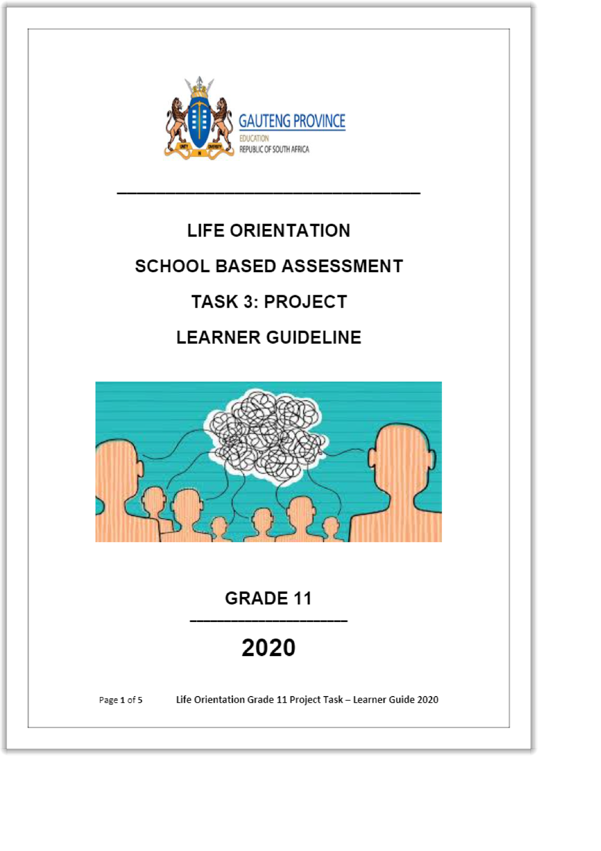 grade 11 research project memorandum life orientation