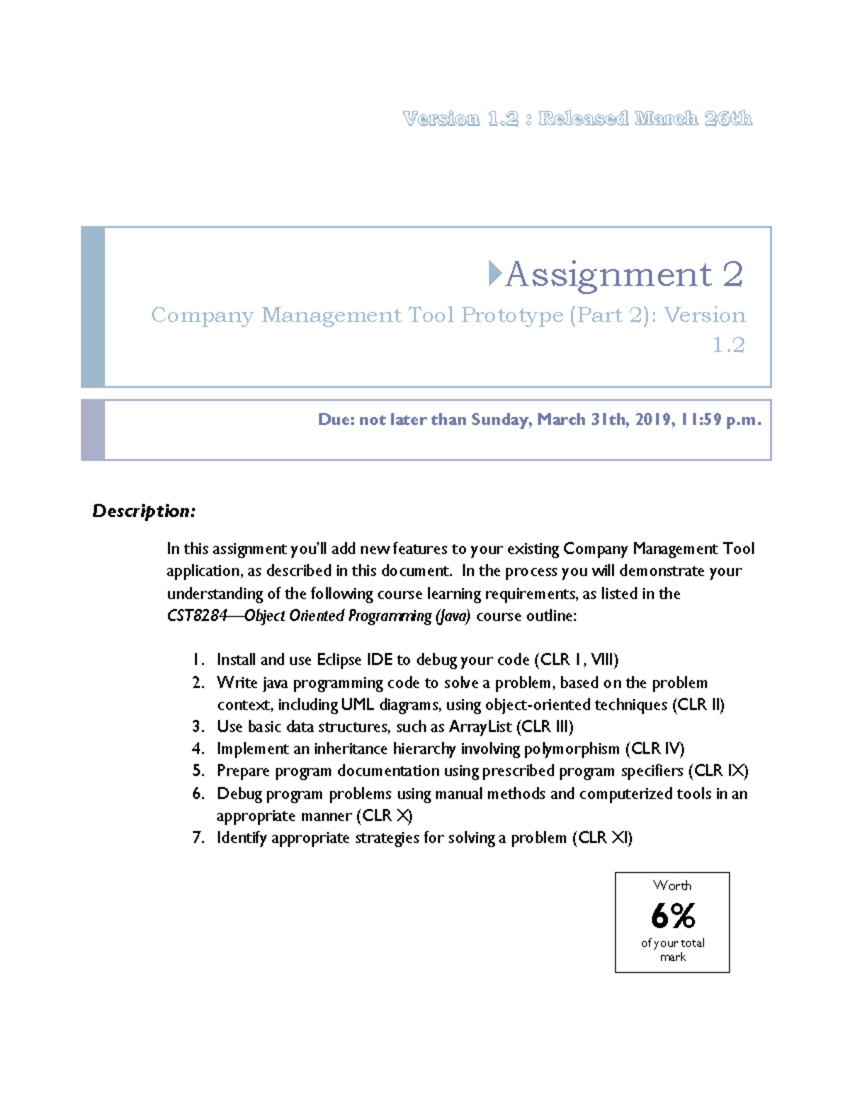 Assignment 2 v. 1 - Company Management Tool Prototype (Part 2): Version ...