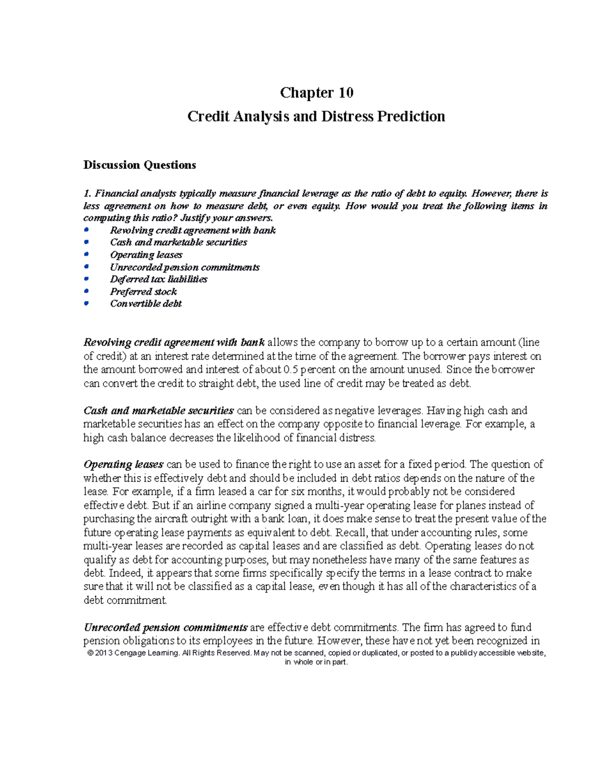 Chapter 10 Solutions 5th Edition - 112612 Final - Chapter 10 Chapter 10 ...