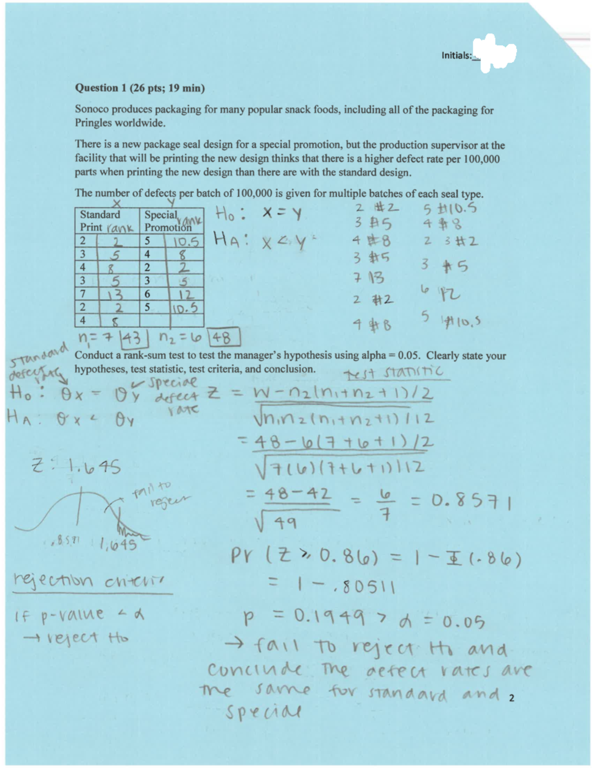 Stat 3610 exam 3 - 79/105 points - STAT 3600 - Studocu