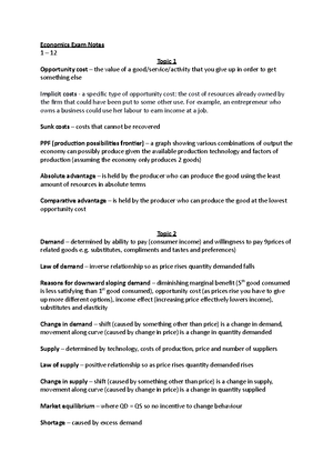 Econ151 Topic 1 Mini-Test - 1 Topic 1 Mini-Test Each question states ...