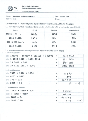 Practice Exercise - Number Systems Conversion - Introduction to ...