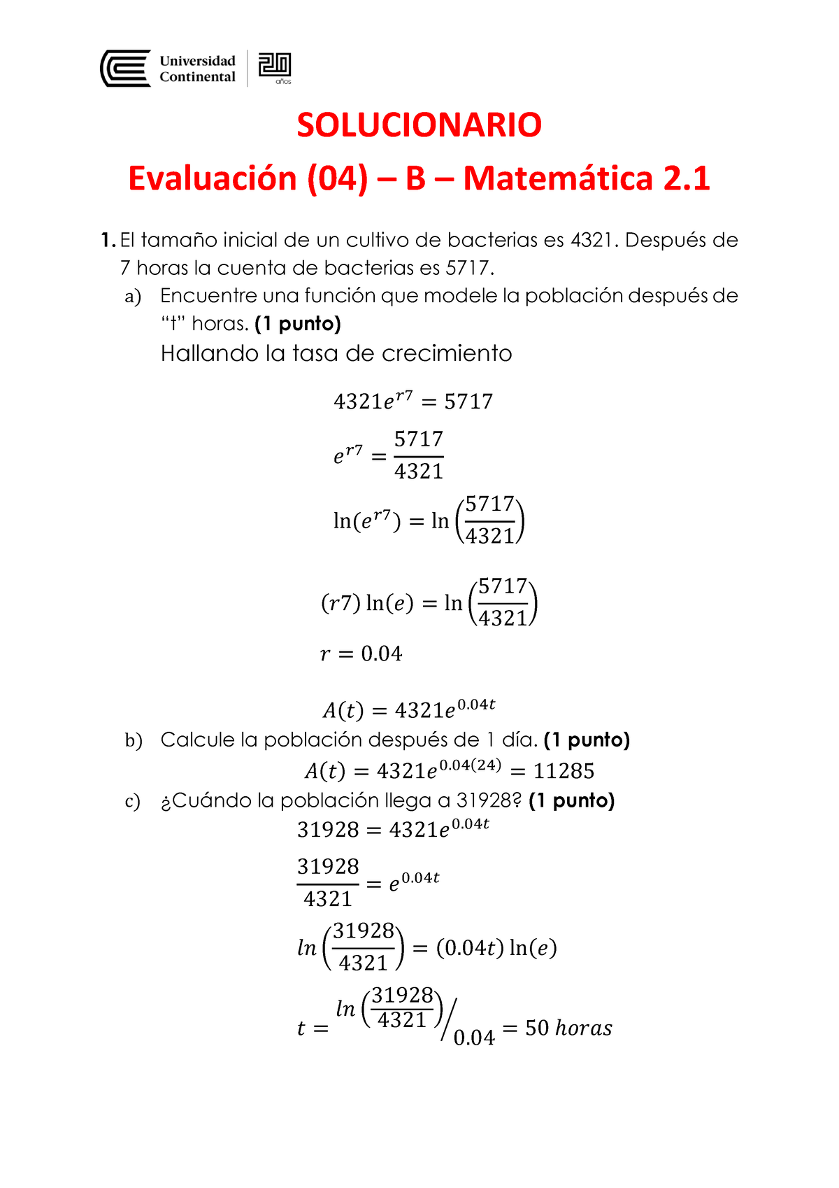 Solucionario-Eva De Desarrollo 4 Mat 2.1 2022 20 B - SOLUCIONARIO ...