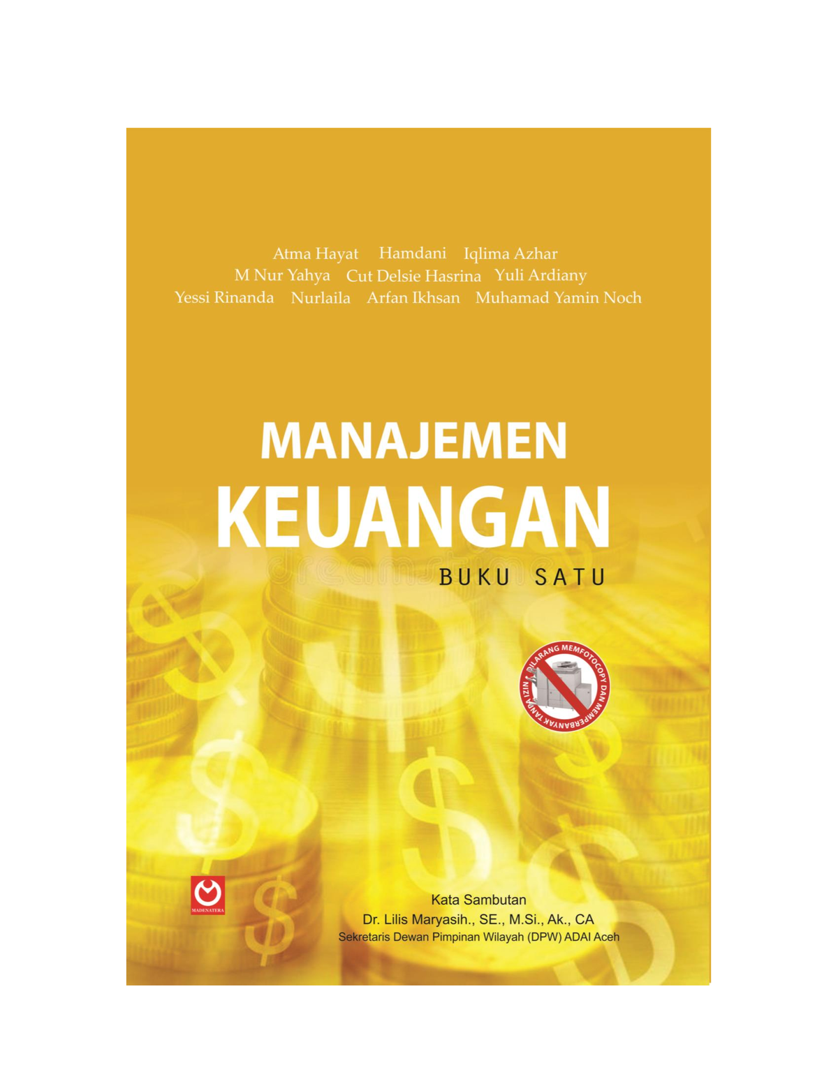 Buku Manajemen Keuangan Manajemen Keuangan Atma Hayat Hamdani Iqlima Azhar M Nur Yahya Cut