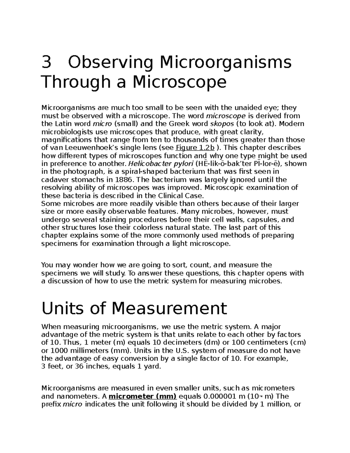 Chapter 3 - 3 Observing Microorganisms Through A Microscope ...