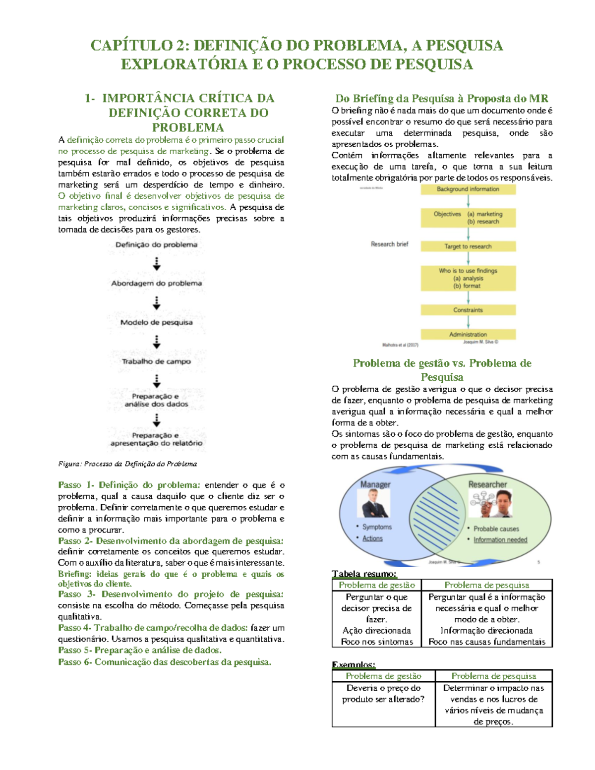 Capítulo 2- Definição do Problema e o processo do MR - CAPÍTULO 2 ...