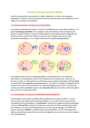 1- LA Cellule - La cellule est la plus petite unité capable de ...