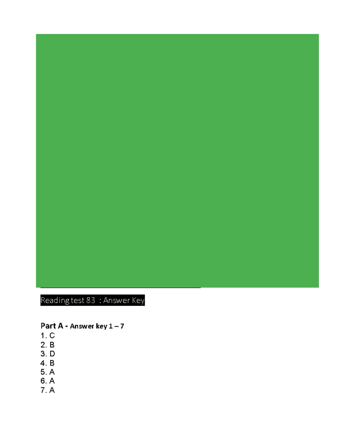 Full Reading Test ABC-15 (8)- Answer Key - C. They may not work if ...