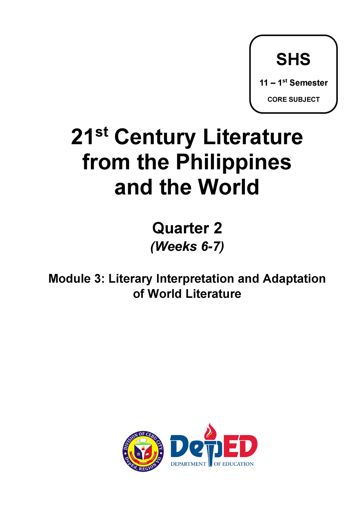 3 Q2 21st - Module 3 Quarter 2 For 21st Century - 21 St Century ...