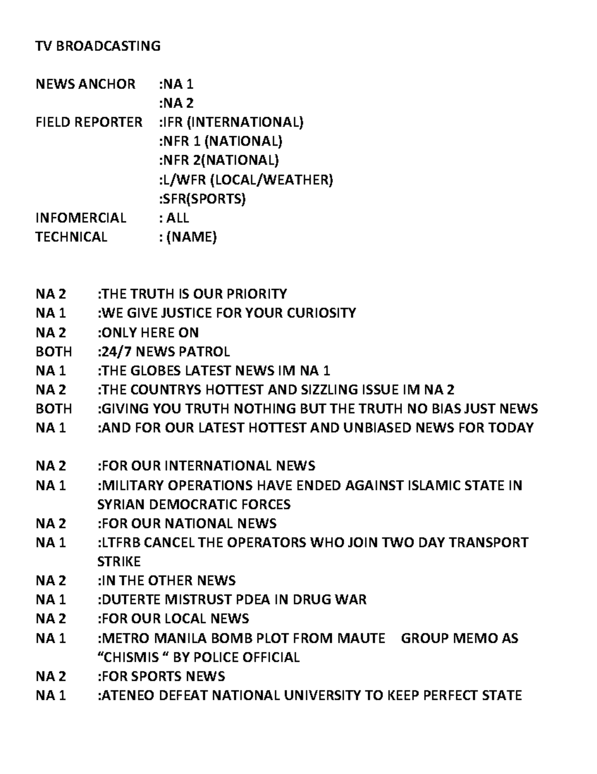 tv-broadcasting-script-format-oral-communication-studocu