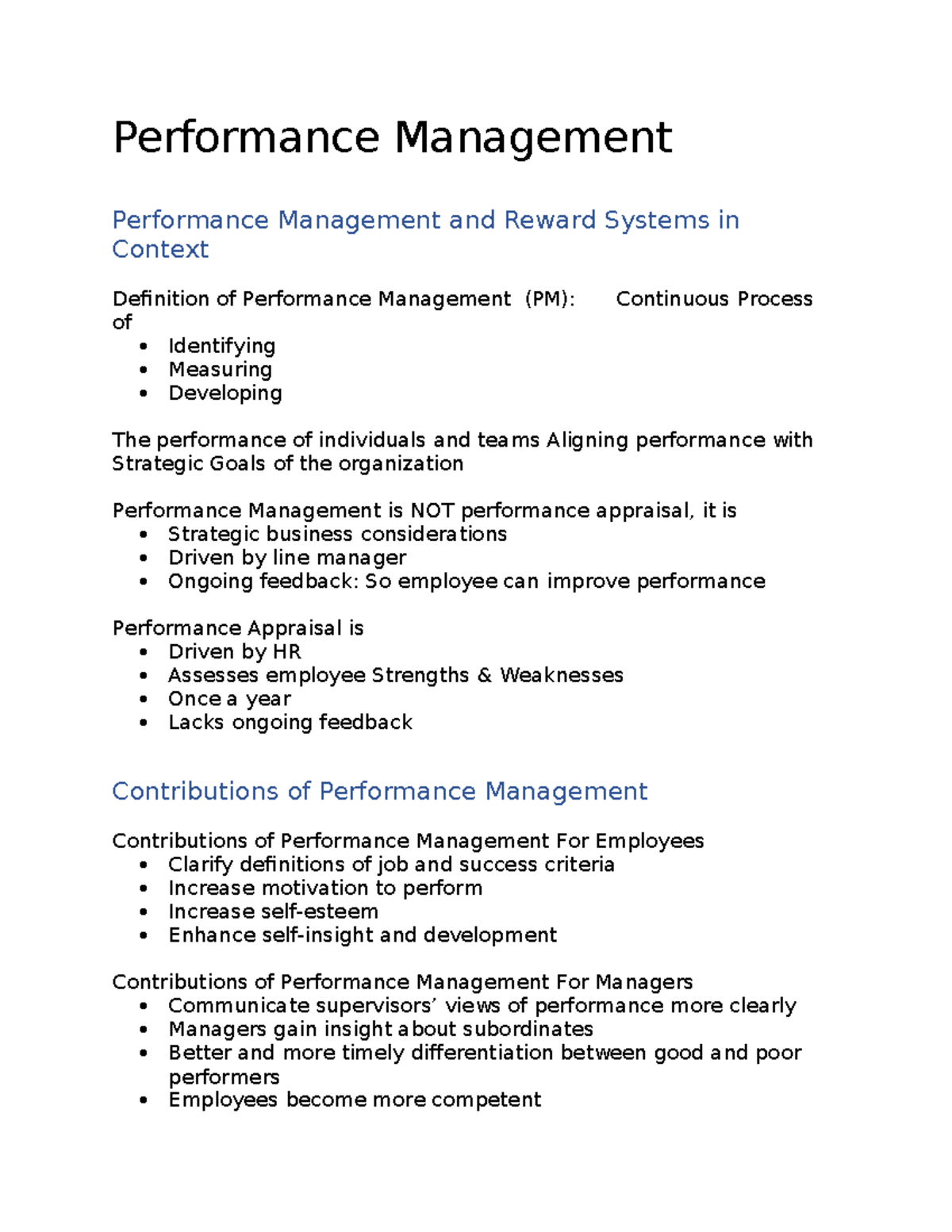 Performance Management - Congruent with organizational strategy 2 ...