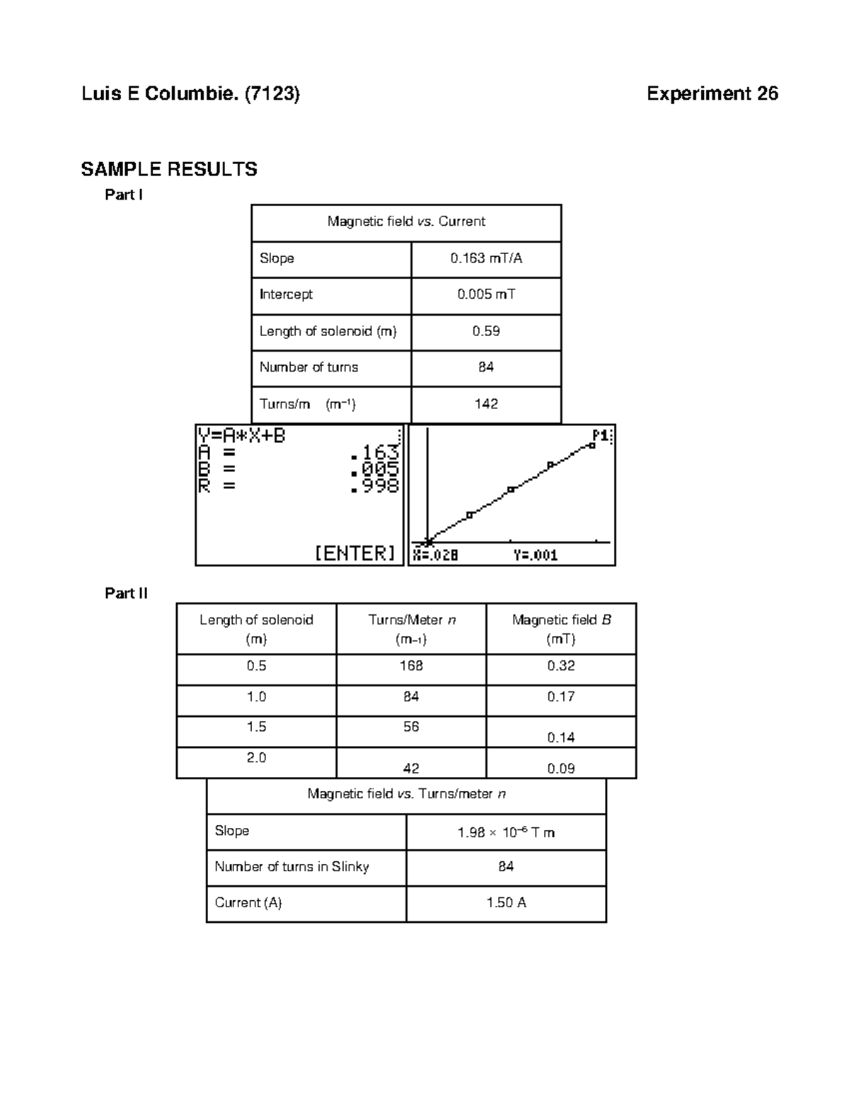 PHY2049L(7123) Miami Dade College Lab assigments - Luis E Columbie ...