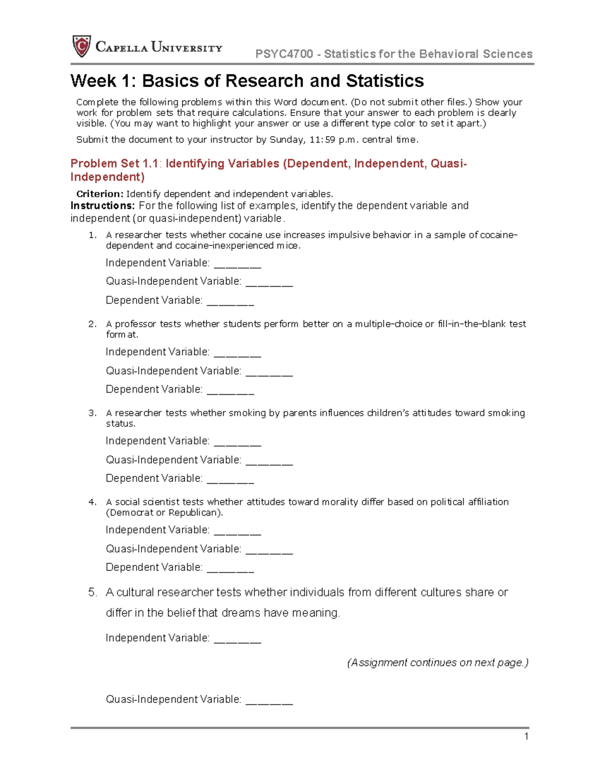 Cf u01a1 basics of research statistics psyc4700 statistics for the