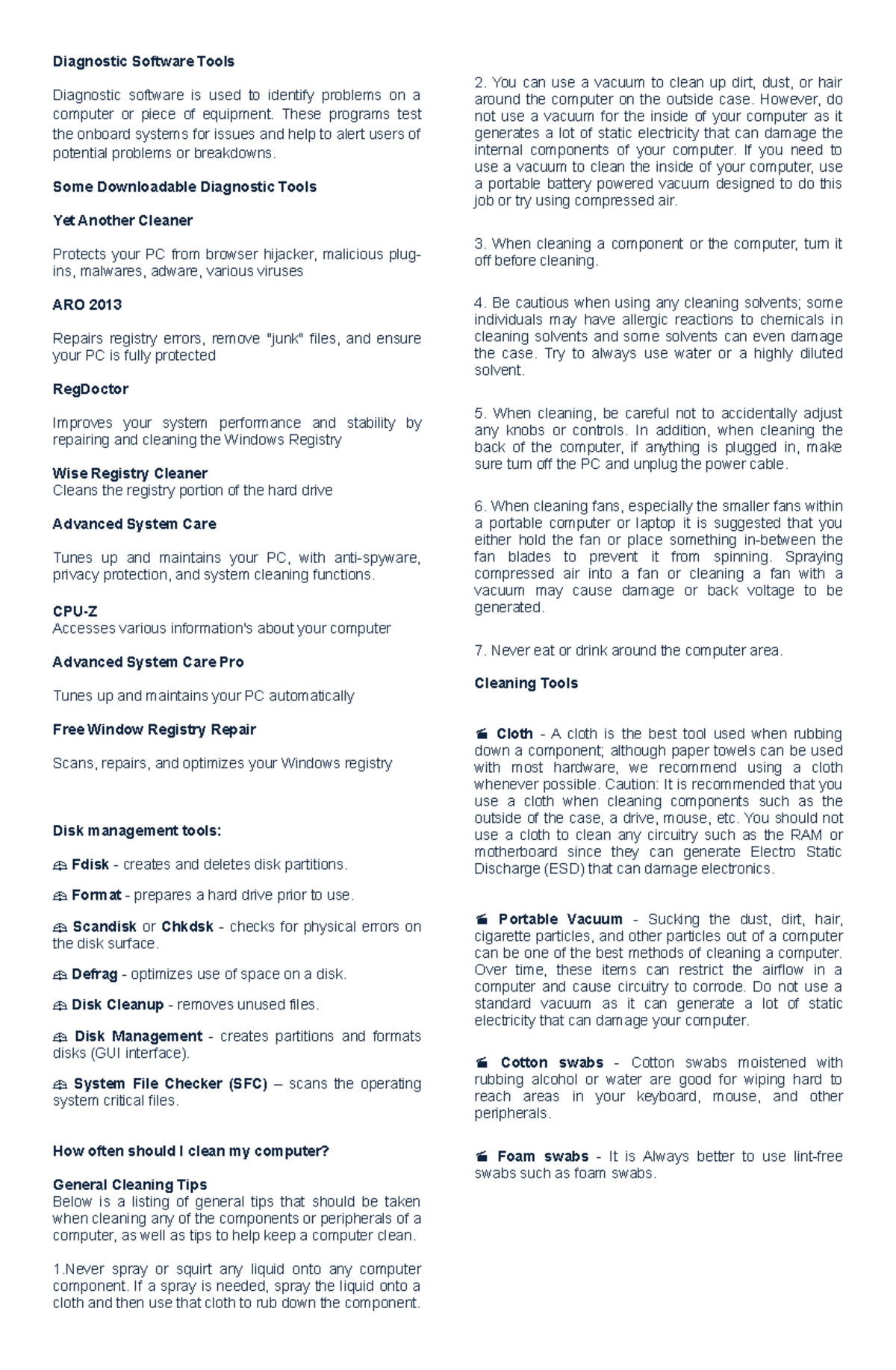 Diagnostic-Software-Tools - Diagnostic Software Tools Diagnostic ...