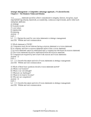 Strategic Management Chapter 3 - 1 Strategic Management: A Competitive ...