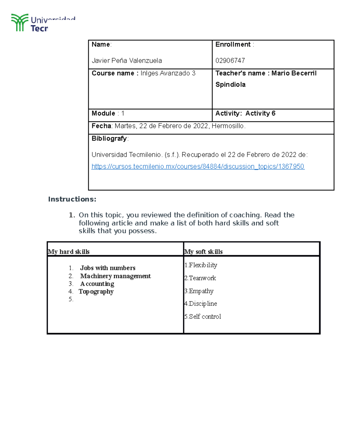 homework 6 ingles avanzado 2