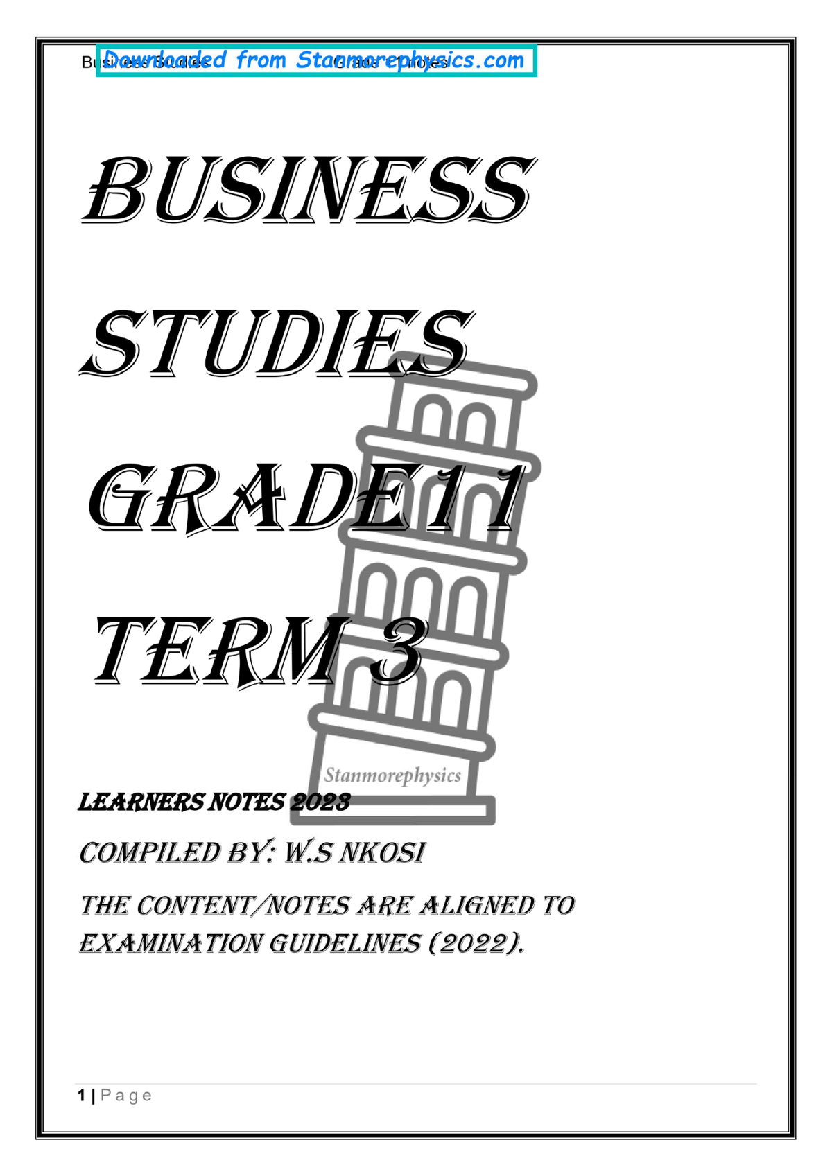 business studies research project term 3