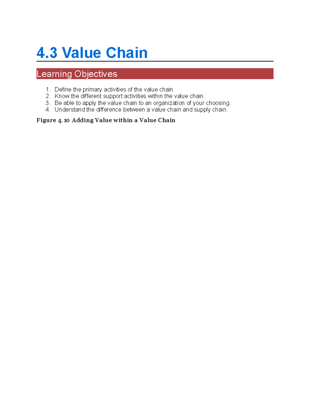 4.3 Value Chain - Strat Management Notes - 4 Value Chain Learning ...