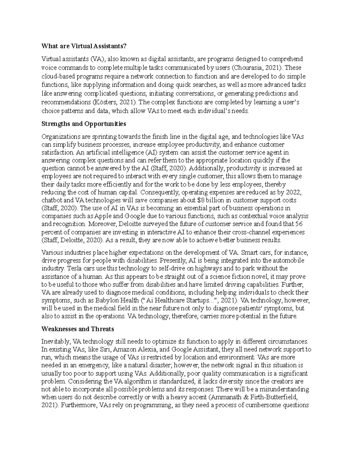 BUS 237 Group Paper & Presentation - What are Virtual Assistants ...