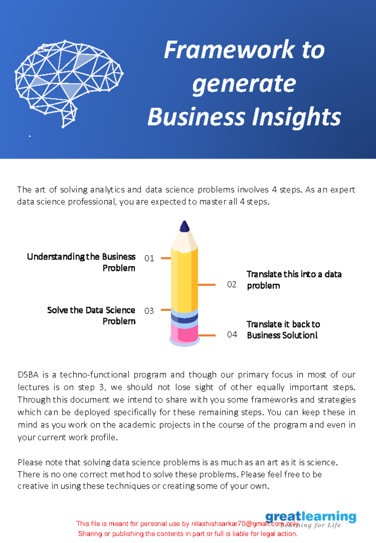 Generating+Business+Insights+from+data - Framework to generate Business ...