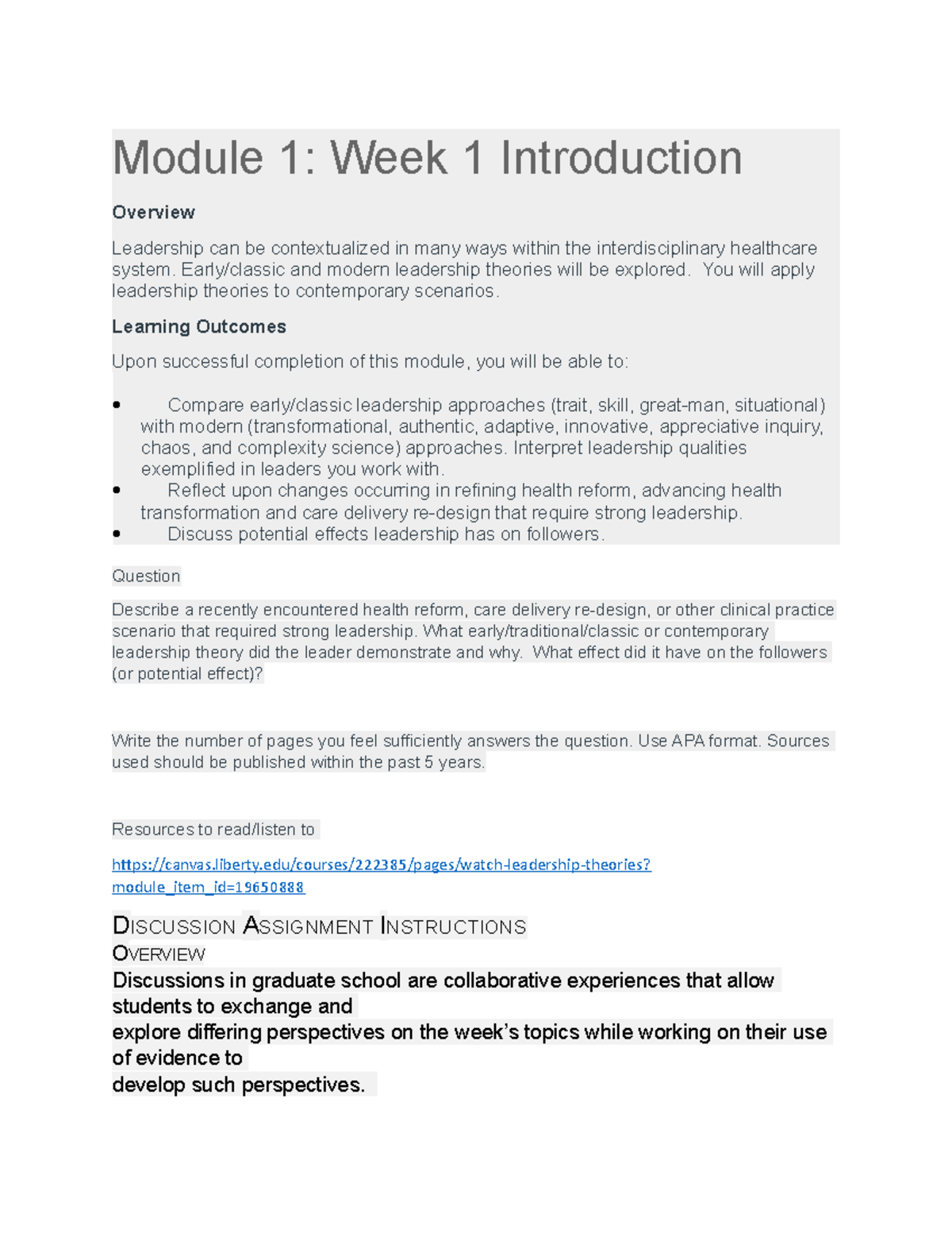 Nursing Ethics Discussion 1 - Module 1: Week 1 Introduction Overview ...