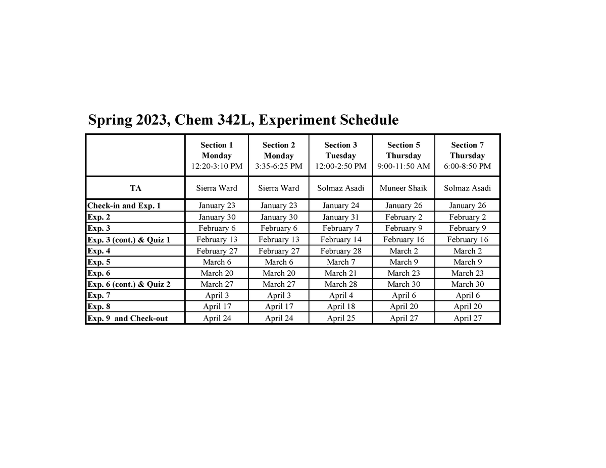 Nova Schedule Spring 2025 Lilia Meriel