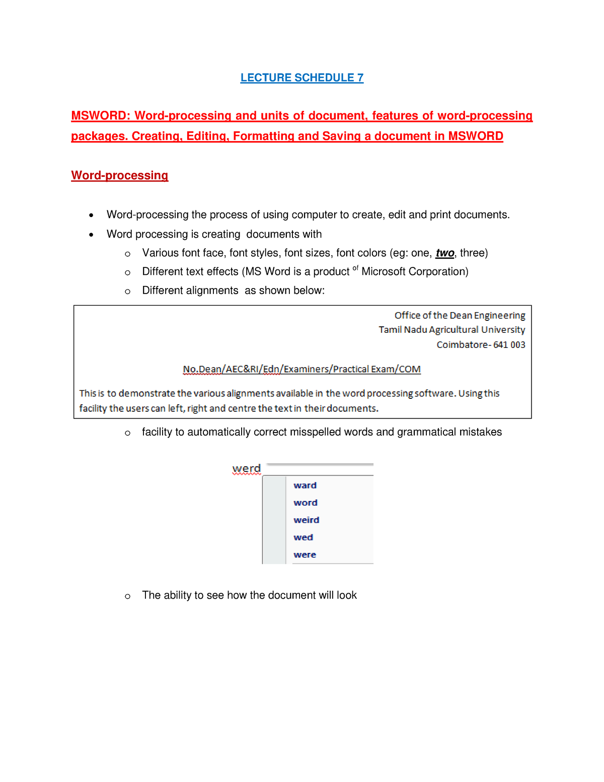 lec07-msword-word-processing-and-units-of-document-features-of-word